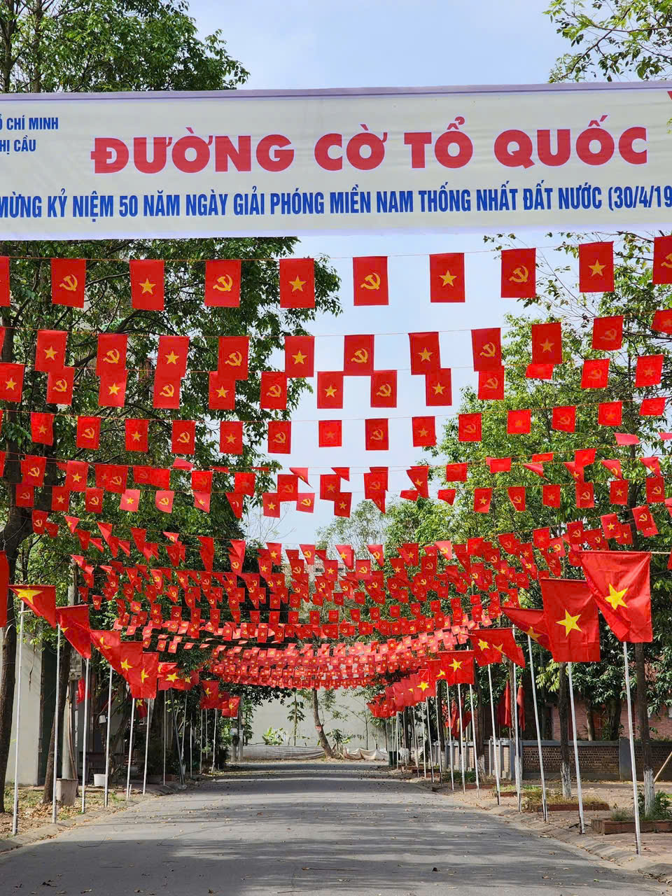 Kho Xưởng Bán Buôn Cờ Dây Sao Đảng 4 cờ dây sao đảng đẹp
